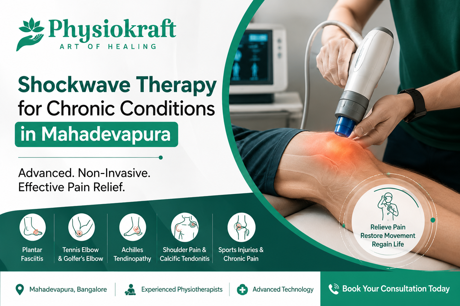 Shockwave Therapy for Chronic Conditions in Mahadevapura