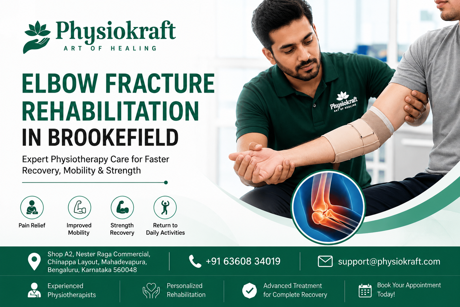 Elbow fracture rehabilitation in Brookefield