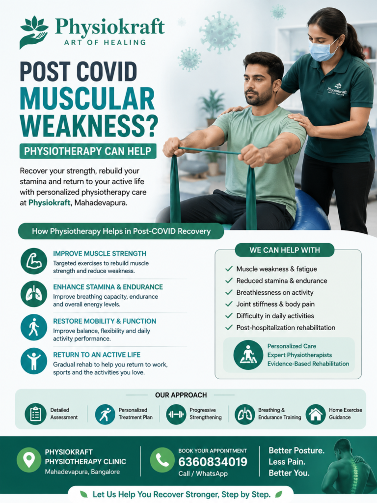 Post-COVID Muscular Weakness Mahadevapura Banglore:Ultimate guide from Physiotherapy Prospectus