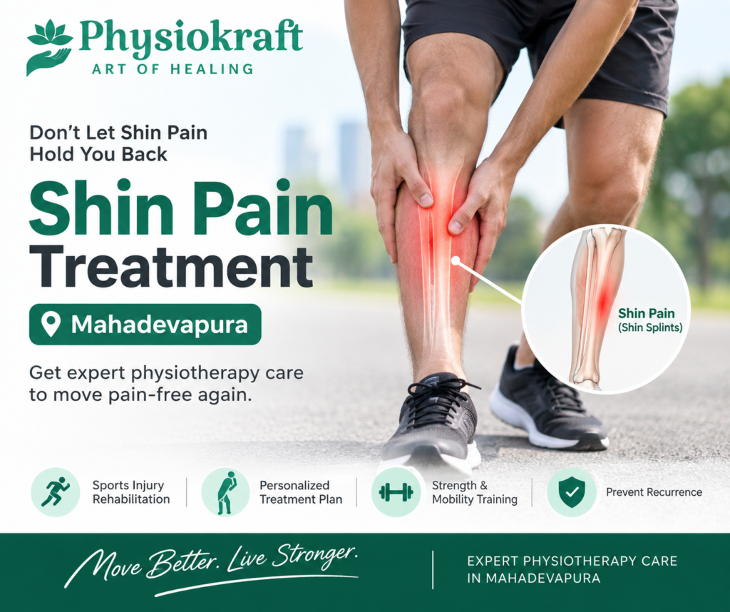 Shin Pain Treatment Mahadevapura: Complete Care by Physiokraft- +91-6360834019