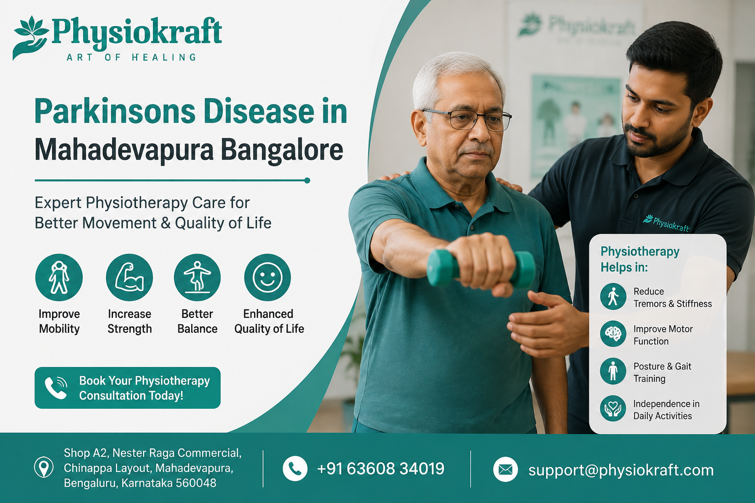 Parkinsons Disease in Mahadevapura Bangalore